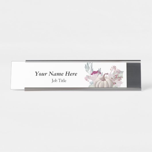 Namensvorlage für Schreibtisch Schreibtischnamensplakette (Vorderseite )