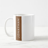 Namensvorlage Modernes Minimalistisches Design Kaffeetasse (Links)