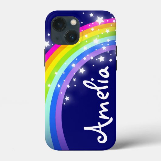 Namenter Regenbogen am Nachthimmel Case-Mate iPhone Hülle (Rückseite)