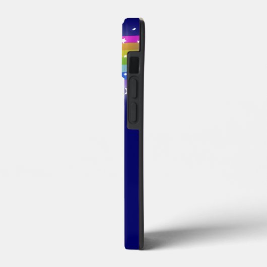 Namenter Regenbogen am Nachthimmel Case-Mate iPhone Hülle (Rückseite / Links)