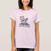 NaMEOWste Katze In einer Yoga-vermittelnden Pose T-Shirt (Vorderseite)