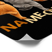 Nameowste Yoga Katze Poster (Ecke)