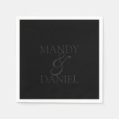 Names and Ampersand Serviette (Vorderseite)