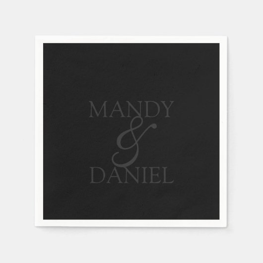 Names and Ampersand Serviette (Vorderseite)