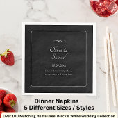 Names Date Message Black White Infinity  Serviette