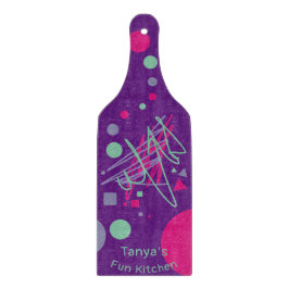 Name's Fun Kitchen Medley Shapes Pink Lila Aquamar Schneidebrett