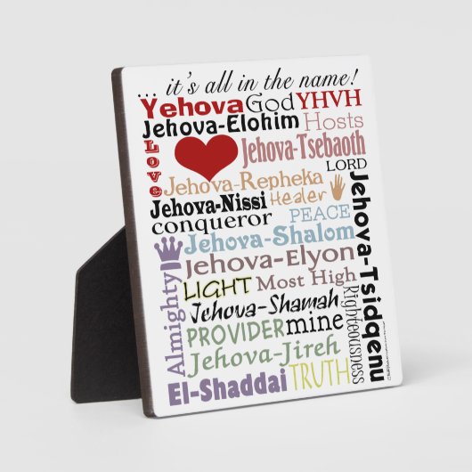 Names of God-Subway Art Fotoplatte (Vorderseite)