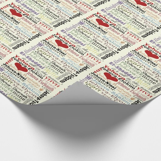 Names of God-Subway Art Geschenkpapier (Ecke)