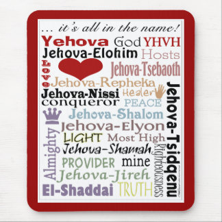 Names of God-Subway Art Mousepad
