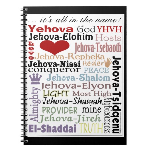Names of God-Subway Art Notizblock (Vorderseite)