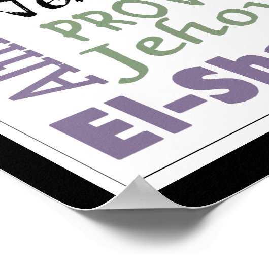 Names of God-Subway Art Poster (Ecke)