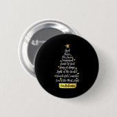 Names Of Jesus Christian Faith Christmas Tree Button (Vorne & Hinten)