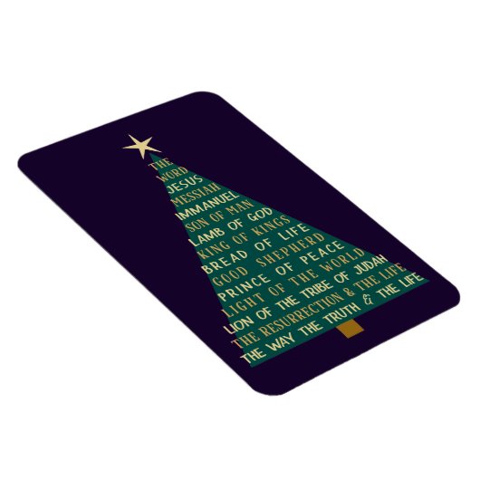 Names of Jesus Christmas Tree Magnet (Rechte Seite)