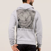 namesake magnolia, Blume, Stoff, Baumwolle & Hand Hoodie (Rückseite)