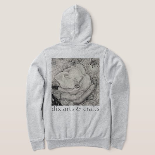 namesake magnolia, Blume, Stoff, Baumwolle & Hand Hoodie (AblageHinten)