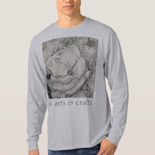 namesake magnolia, Blume, Stoff, Baumwolle & Hand T-Shirt (Vorderseite)