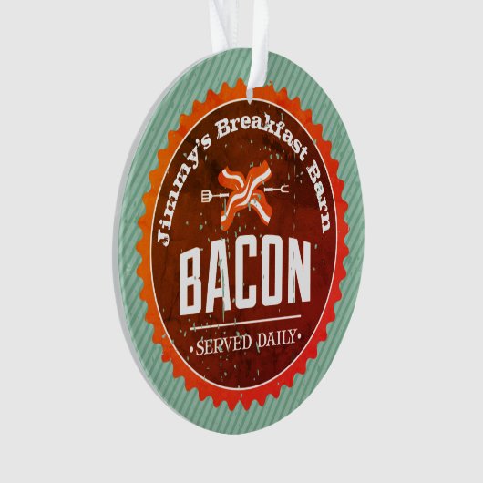 Namespeckfrühstück Weihnachtsverzierung Ornament (Vorderseite)