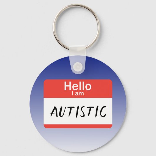 Nametag Autistic Schlüsselanhänger (Vorderseite)