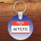 Nametag Autistic Schlüsselanhänger (Vorderseite)