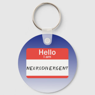 Nametag Neurodivergent Schlüsselanhänger
