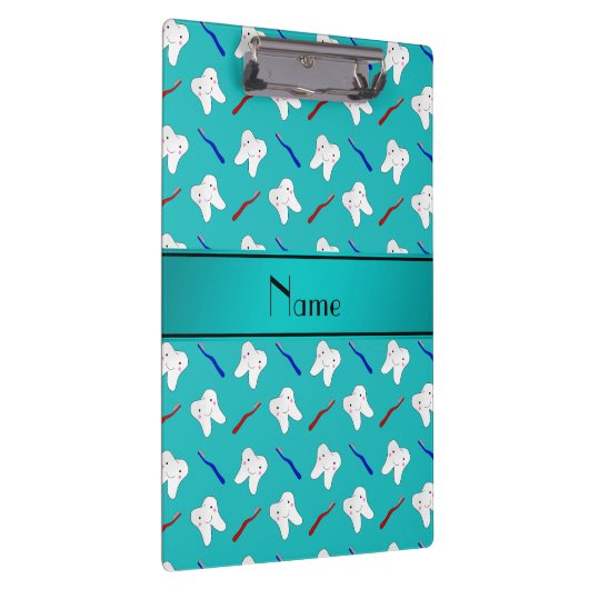 Nametürkisbürsten und Zahnmuster Klemmbrett (Rechts)