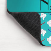 Nametürkisbürsten und Zahnmuster Mousepad (Ecke)