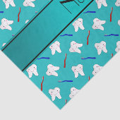 Nametürkisbürsten und Zahnmuster Seidenpapier (Ausschnitt)