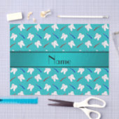 Nametürkisbürsten und Zahnmuster Seidenpapier (Handwerk)