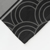 Namevolleyballschwarzhalbkreise Fleecedecke (Ecke)