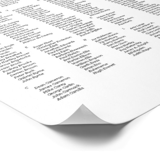 namhafte Atheisten Poster (Ecke)