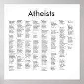 namhafte Atheisten Poster (Vorne)