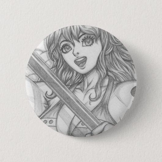 Nami ~ Katzen Einbrecherin Button (Vorderseite)