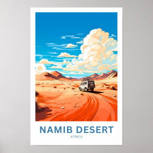 Namib Desert Africa Travel Poster