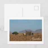Namibia Africa Himba Settlement Structures Postkarte (Vorne/Hinten)