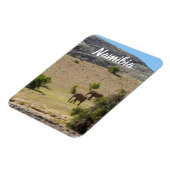 Namibia Africa Huab River Elephant Damaraland Magnet (Linke Seite)