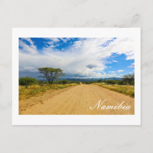 Namibia Africa Landscape Namibian Nature Road Postkarte