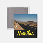 Namibia Africa Landscape Namibian Wüstenstraße Magnet (Vorderseite/Rückseite)