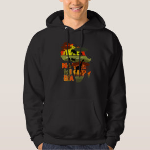 Namibia Africa Sunset Continental Nature Wild Life Hoodie