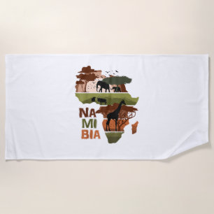 Namibia Africa Sunset Continental Nature Wild Life Strandtuch