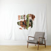 Namibia Africa Sunset Continental Nature Wild Life Wandteppich (Beispiel (Horizontal))