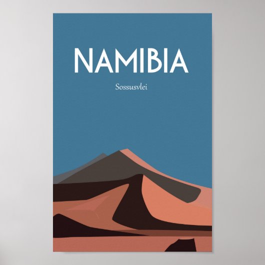 Namibia Africa Travel Poster Vintag (Vorne)