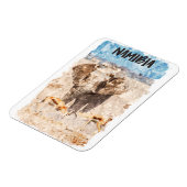 Namibia Africa Wildlife Safari Magnet (Linke Seite)