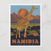 Namibia Afrika Vintage Reise  Postkarte (Vorderseite)