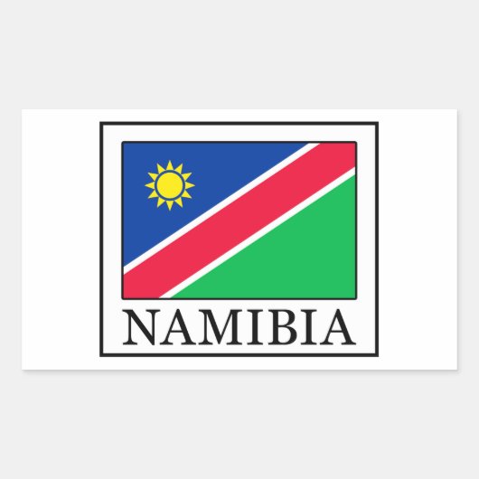 Namibia-Aufkleber Rechteckiger Aufkleber (Vorderseite)