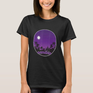 Namibia bei Nacht mit Palmen T-Shirt