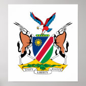 Namibia Coat Of Arms Poster (Vorne)