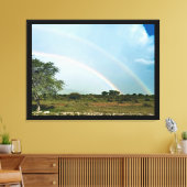 Namibia Doppelregenbogen Leinwanddruck (Insitu (Wohnzimmer))