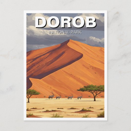 Namibia Dorob National Park Travel Postkarte (Vorderseite)