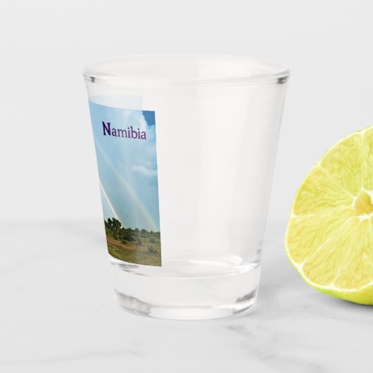 Namibia Double Rainbow Schnapsglas (Rechts)