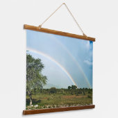Namibia Double Rainbow Wandteppich Mit Holzrahmen (Gewinkelt)